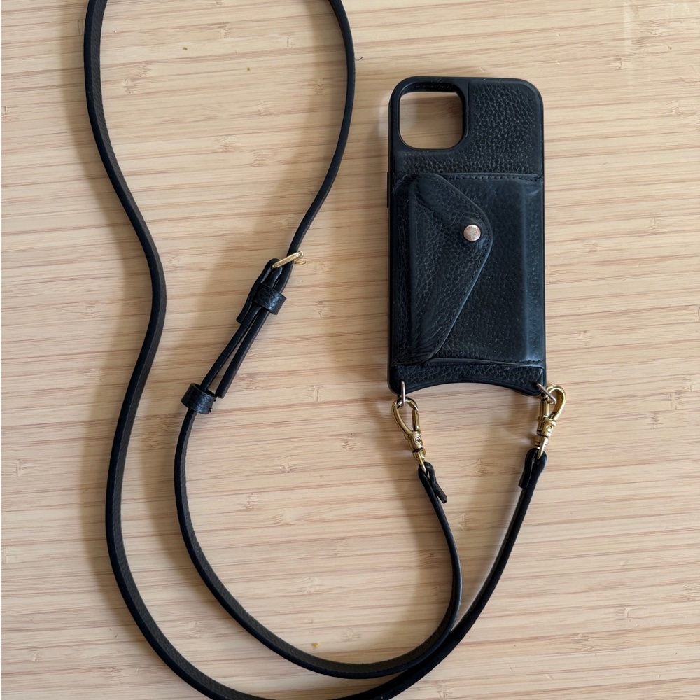 Bandolier Black Phone Case for iPhone 13 with Strap